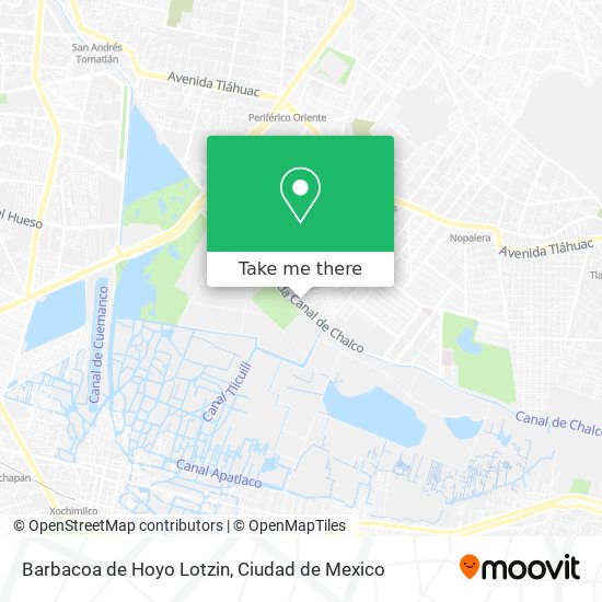 Mapa de Barbacoa de Hoyo Lotzin