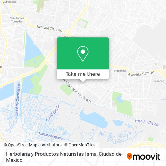 Mapa de Herbolaria y Productos Naturistas Isma