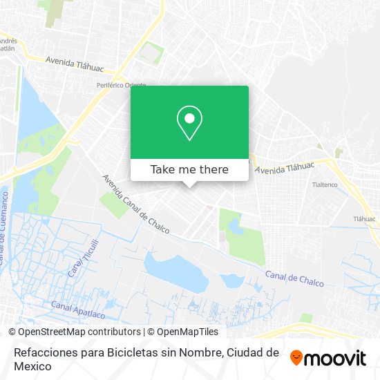 Refacciones para Bicicletas sin Nombre map