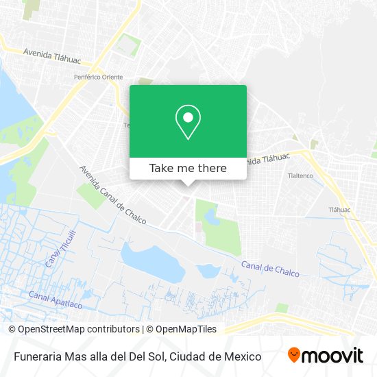 Mapa de Funeraria Mas alla del Del Sol