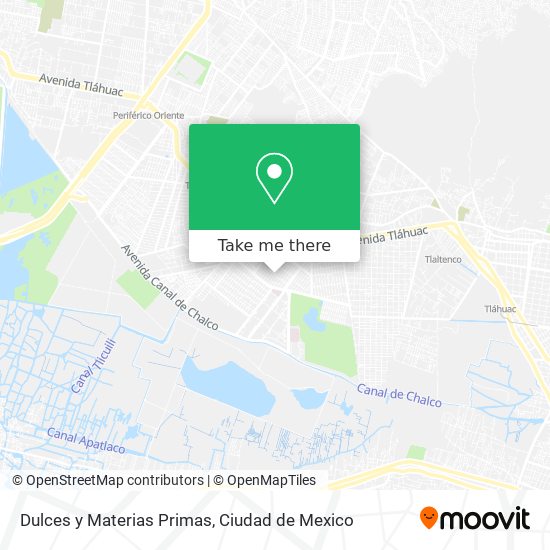 Dulces y Materias Primas map