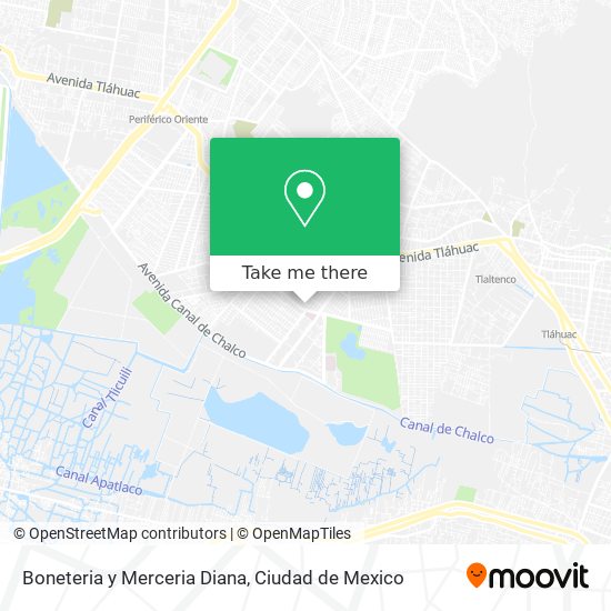 Mapa de Boneteria y Merceria Diana