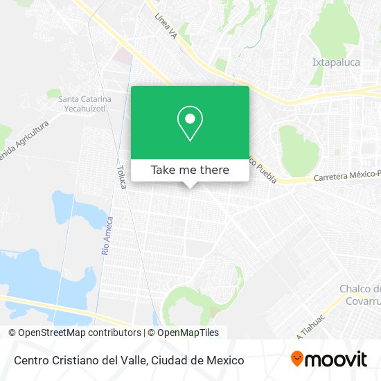 Centro Cristiano del Valle map