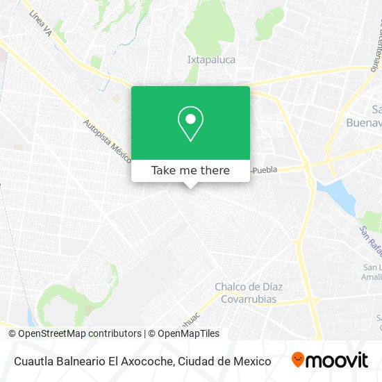 Cuautla Balneario El Axocoche map