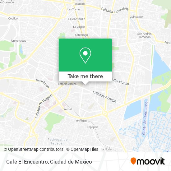 Café El Encuentro map