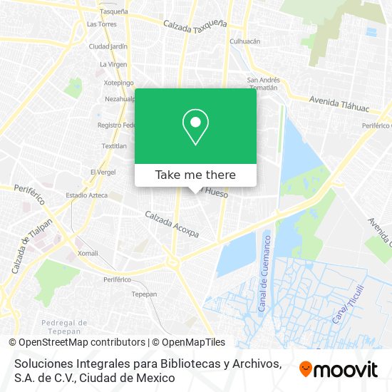 Soluciones Integrales para Bibliotecas y Archivos, S.A. de C.V. map