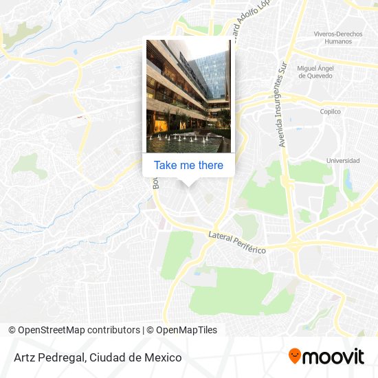 Artz Pedregal map