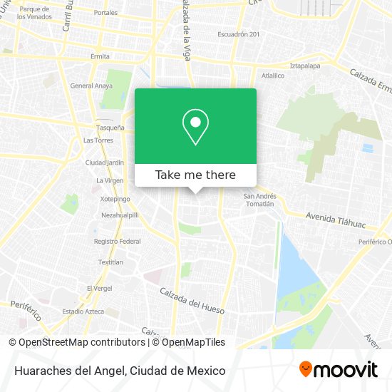 Mapa de Huaraches del Angel