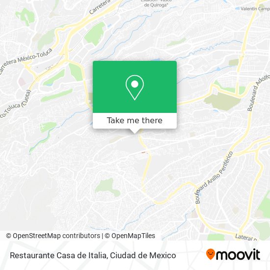 Mapa de Restaurante Casa de Italia
