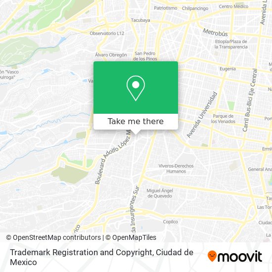 Mapa de Trademark Registration and Copyright