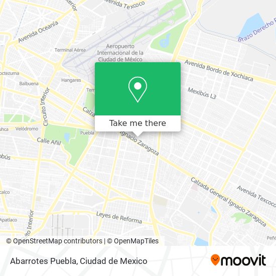 Abarrotes Puebla map