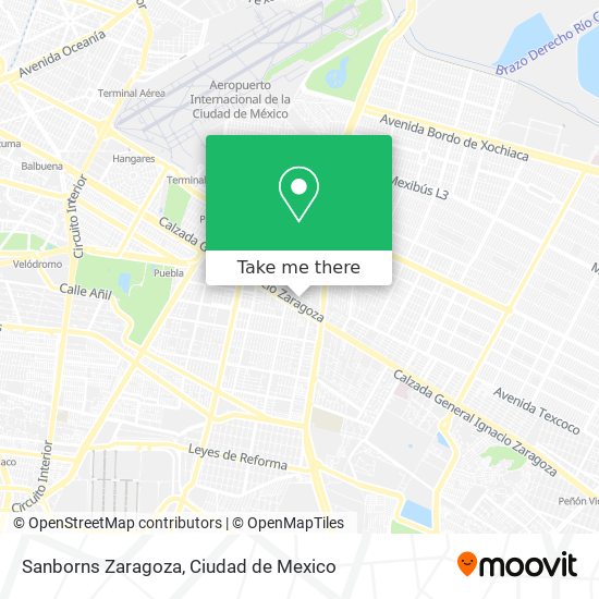 Sanborns Zaragoza map