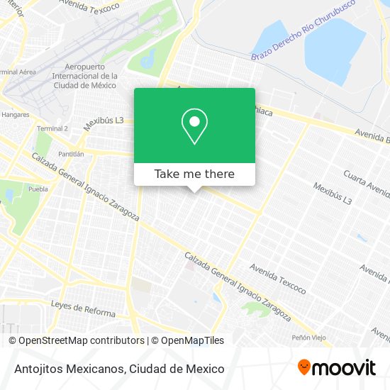 Antojitos Mexicanos map