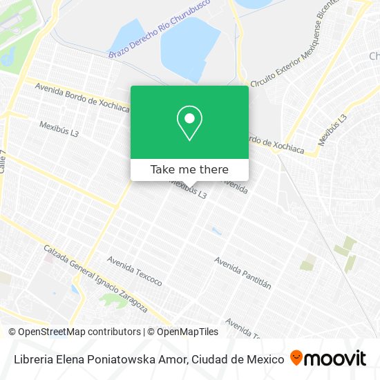 Mapa de Libreria Elena Poniatowska Amor
