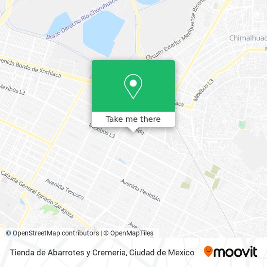 Mapa de Tienda de Abarrotes y Cremeria