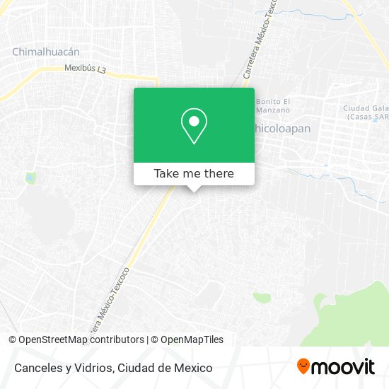 Canceles y Vidrios map