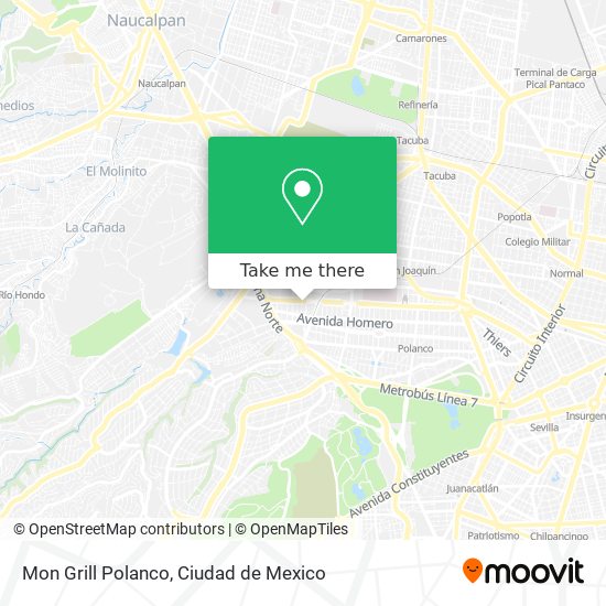 Mon Grill Polanco map
