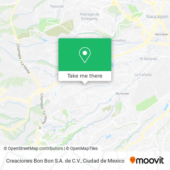 Creaciones Bon Bon S.A. de C.V. map