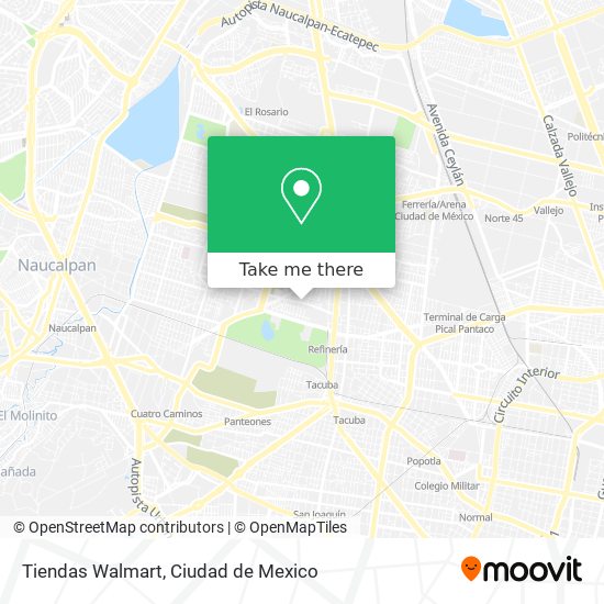 Mapa de Tiendas Walmart
