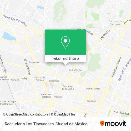 Mapa de Recauderia Los Tlacuaches