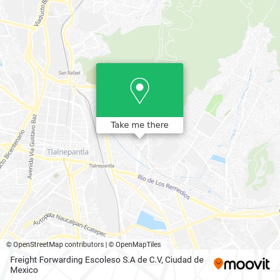 Freight Forwarding Escoleso S.A de C.V map