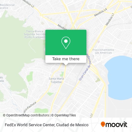 FedEx World Service Center map