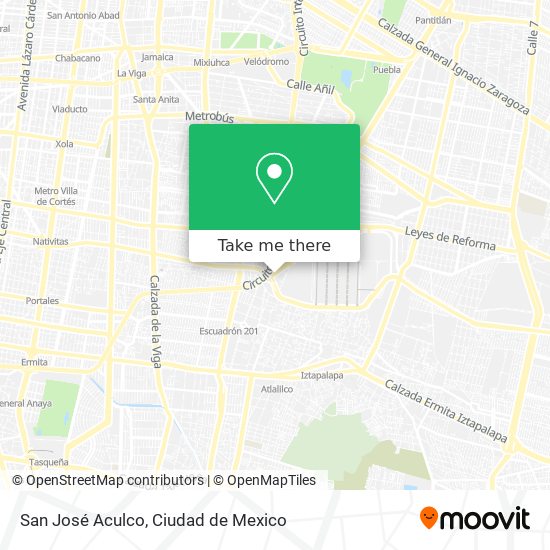 San José Aculco map