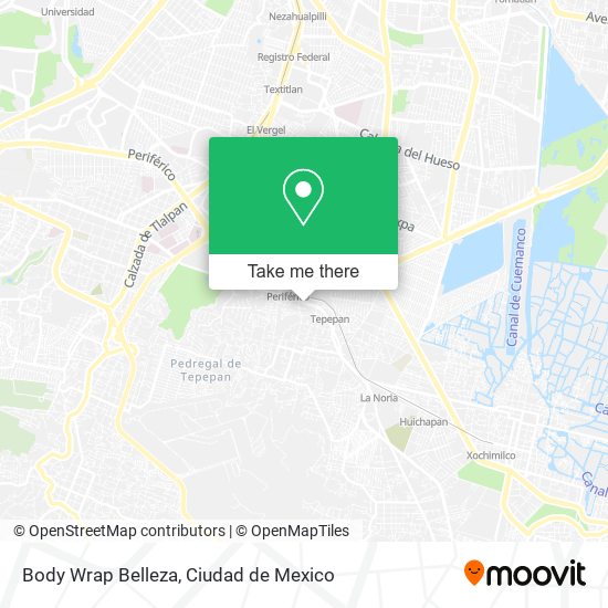 Body Wrap Belleza map