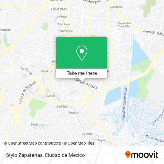 Stylo Zapaterias map