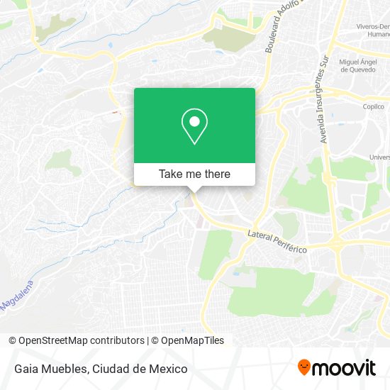 Mapa de Gaia Muebles