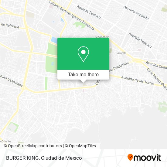 BURGER KING map