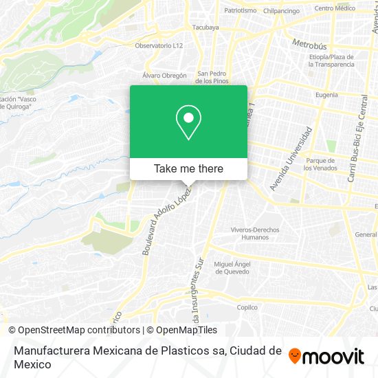 Manufacturera Mexicana de Plasticos sa map