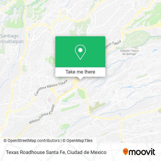 Texas Roadhouse Santa Fe map