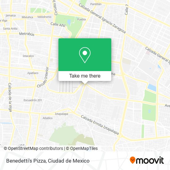 Benedetti's Pizza map