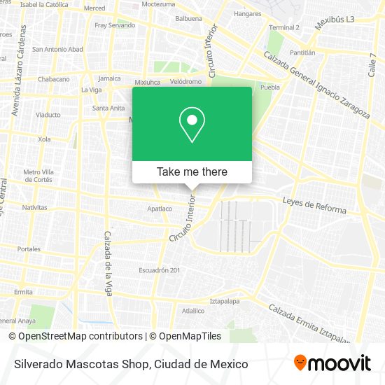 Mapa de Silverado Mascotas Shop