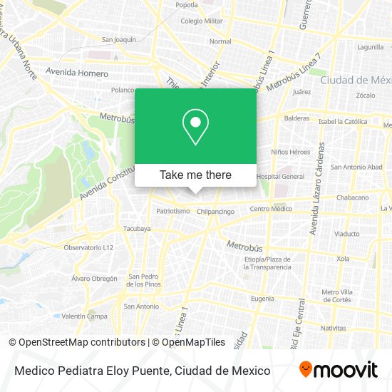 Medico Pediatra Eloy Puente map