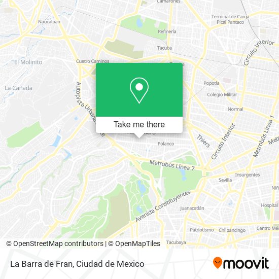 La Barra de Fran map