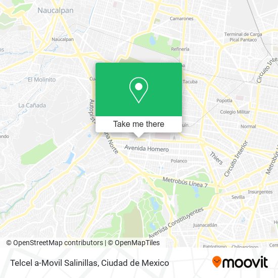 Mapa de Telcel a-Movil Salinillas