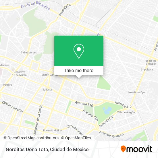 Gorditas Doña Tota map