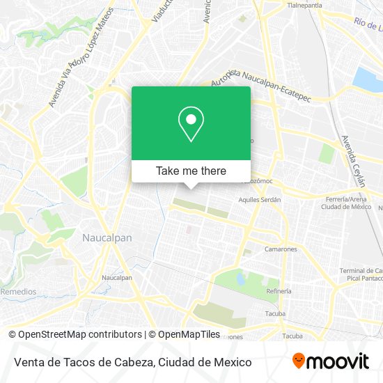 Mapa de Venta de Tacos de Cabeza