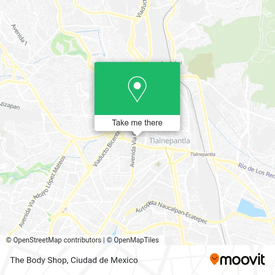 The Body Shop map