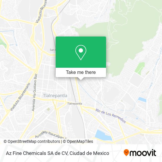 Az Fine Chemicals SA de CV map