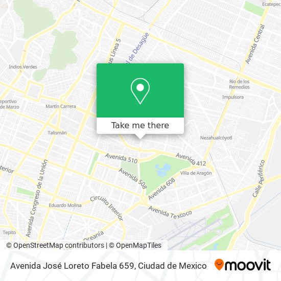 Avenida José Loreto Fabela 659 map