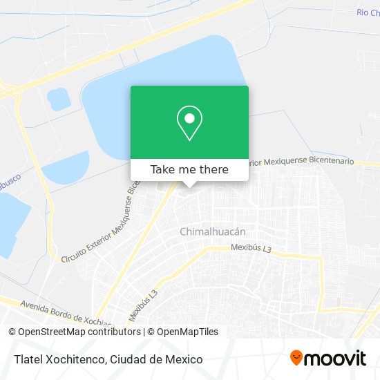 Mapa de Tlatel Xochitenco