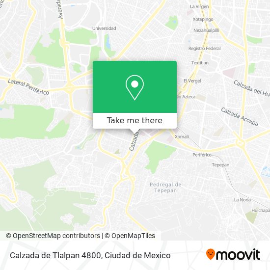 Calzada de Tlalpan 4800 map