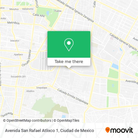 Avenida San Rafael Atlixco 1 map