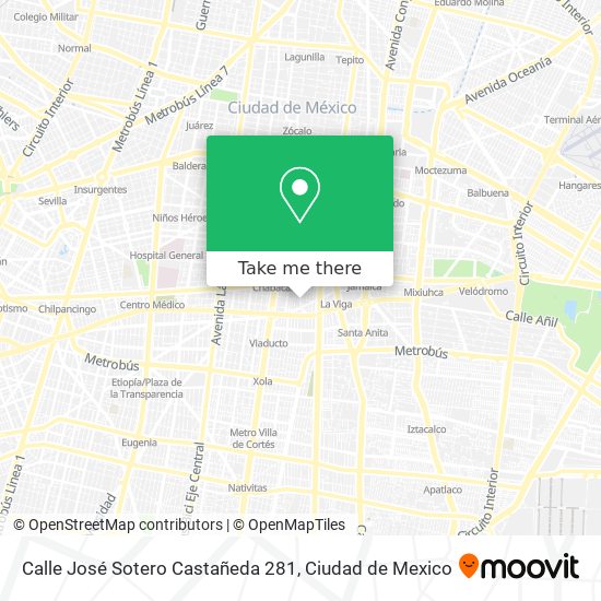 Calle José Sotero Castañeda 281 map