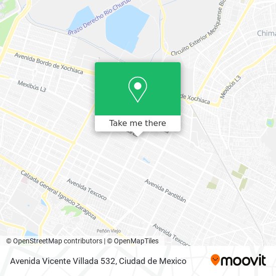 Mapa de Avenida Vicente Villada 532