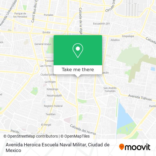 Avenida Heroica Escuela Naval Militar map