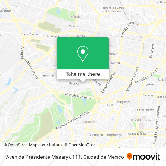 Avenida Presidente Masaryk 111 map